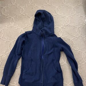 Navy blue lululemon scuba jacket